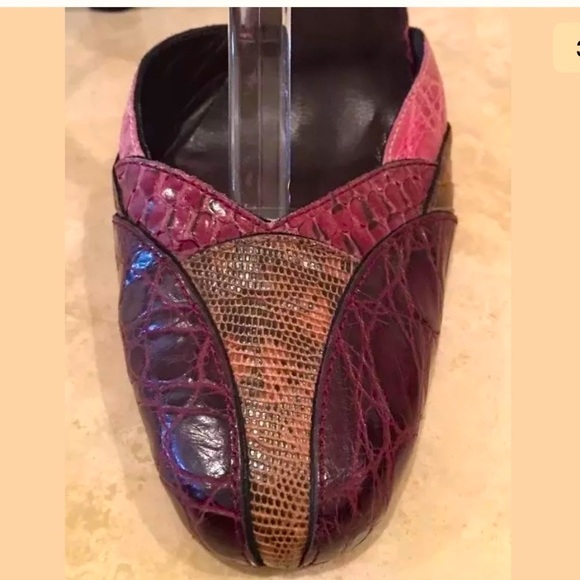 PRADA Genuine Crocodile Alligator Heel Rare ITALY - Picture 7 of 12